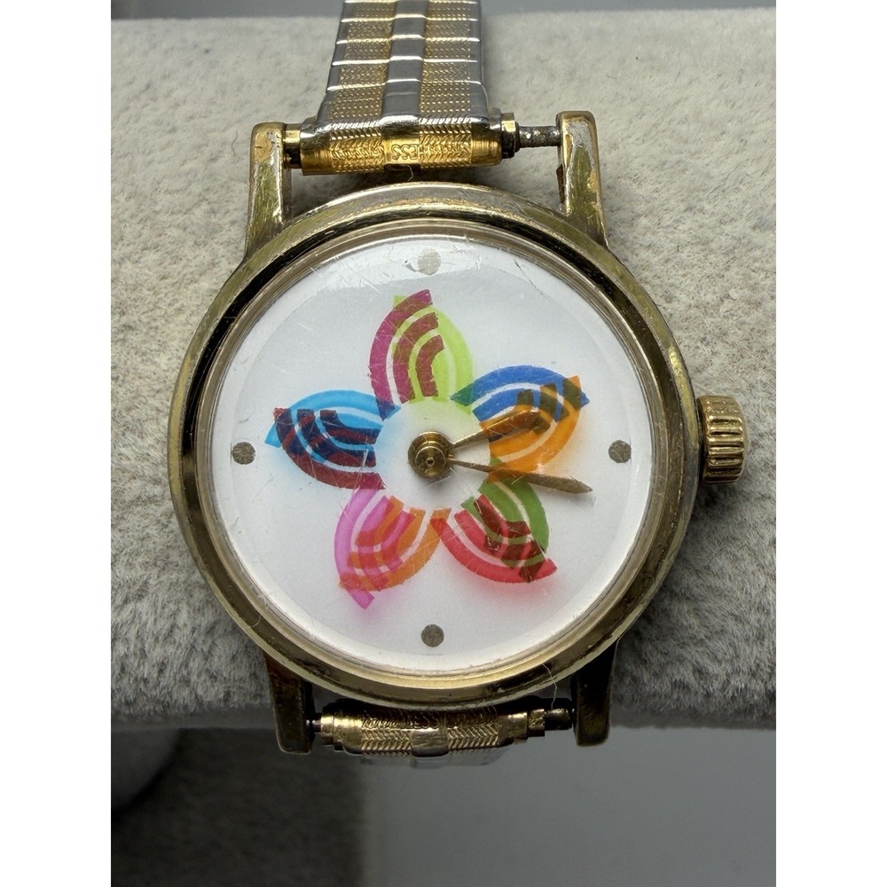 Le Jour Time Manual Wind Working Ladies Watch Spinning wheel 28MM 6.25"